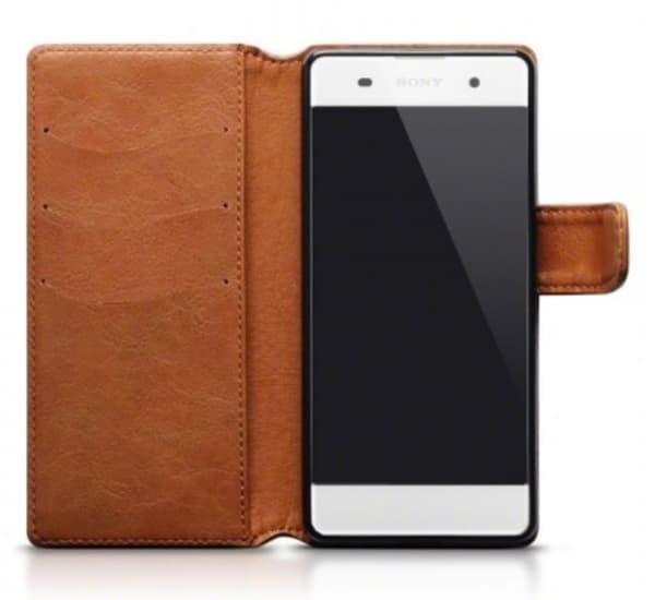 Mobilväska Sony Xperia XA Cognac
