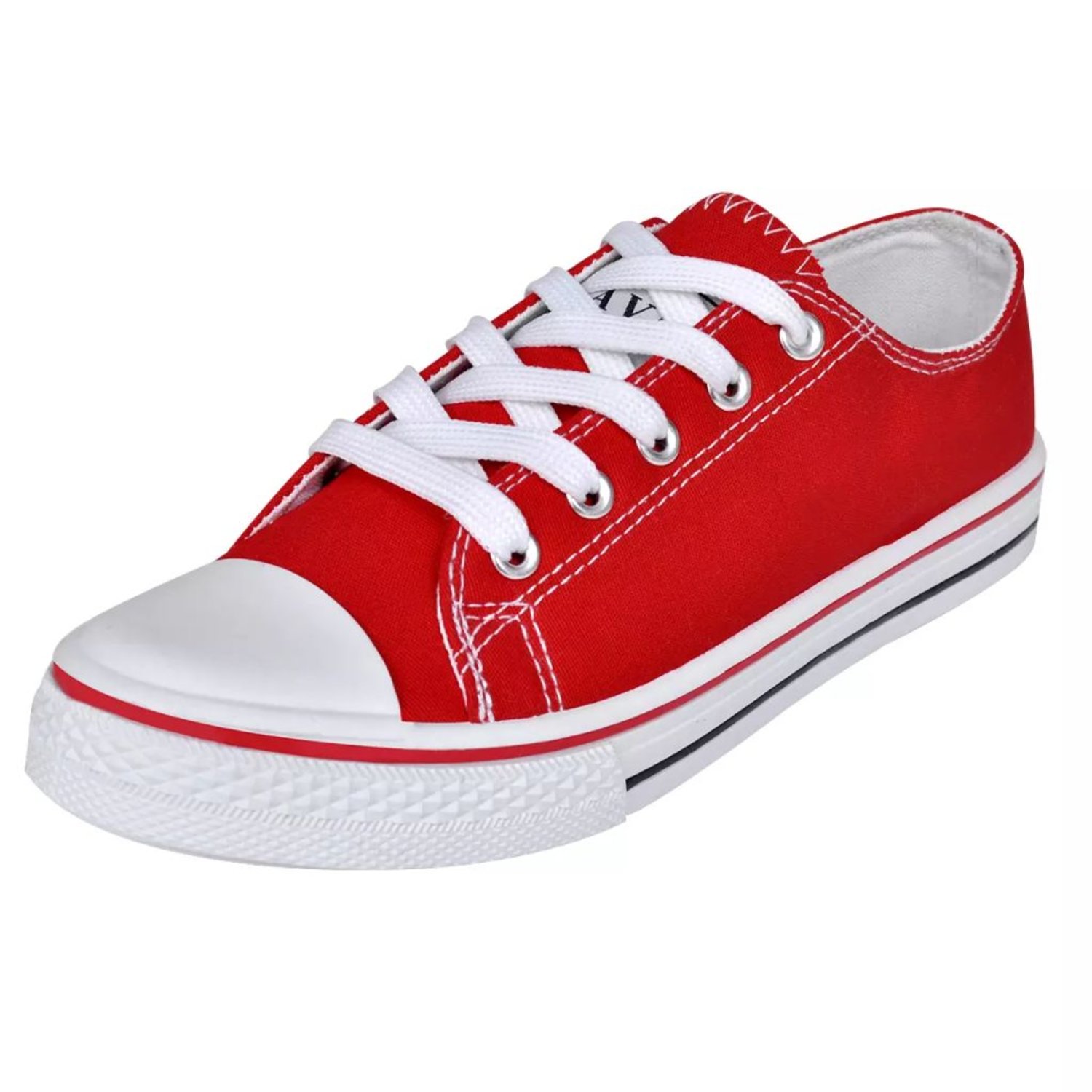 vidaXL Klassiska låga sneakers med snörning för dam Röd Köp Kuling Shoes Gummistövel Fodrad m. snörning Black