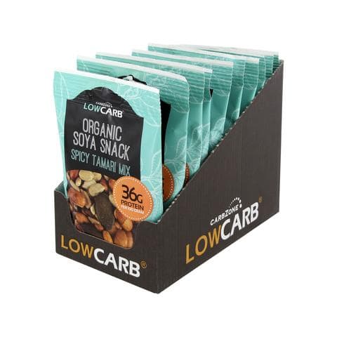10 PACK - Low Carb Organic Soya Snack - Tamari Mix