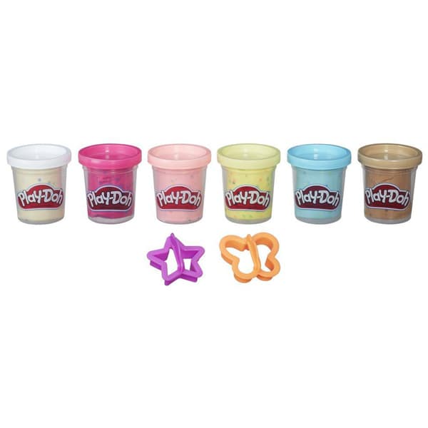 Play-Doh Konfetti Modellera 6-Pack med tillbehör