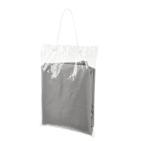[en.casa]® Soltak-vattenavvisande - kvadratisk 3m x 3m ljusgrå