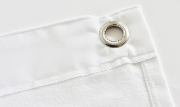 Molton Bagtæppe med øjer - Hvid