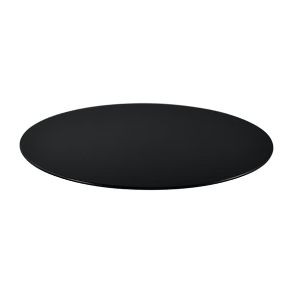 [neu.haus]® Bordskkiva av härdat glas- Ø60cm-rund-svart