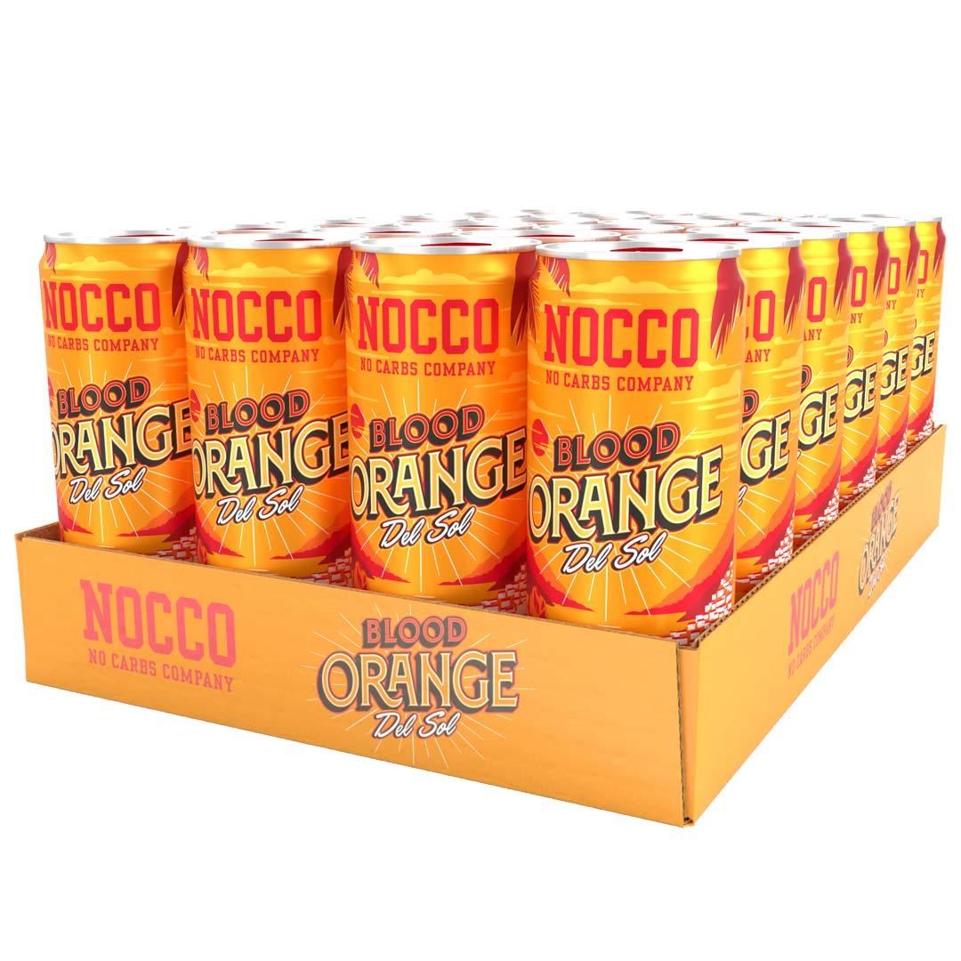 NOCCO Blood Orange Del Sol 33cl x 24st (Helt flak)
