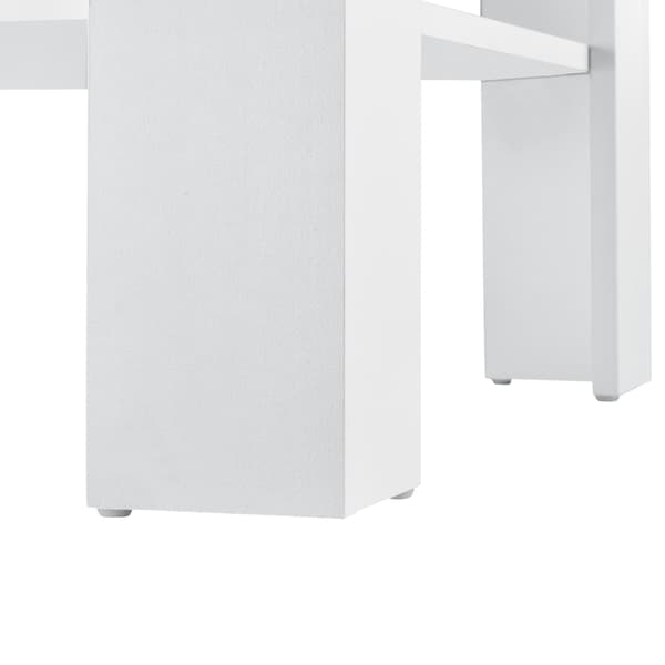 [en.casa]® Soffbord Aachen-60x60x40cm-vit-ek imitation