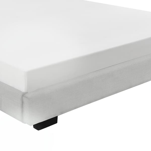 Corium® Klädd sängstomme Linnéa inkl. ribbotten-200x140cm-MDF-konstläder-vit