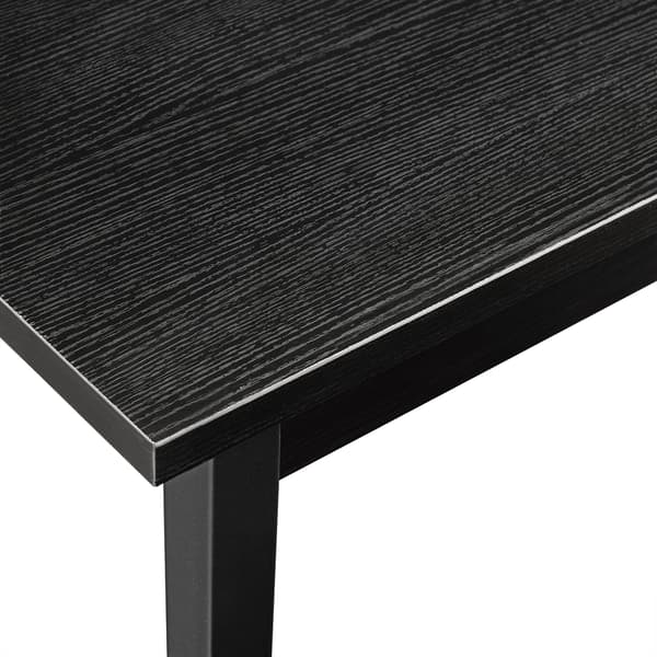 [en.casa]® Tyylikäs design ruokapöytä - 140 x 60 cm - musta