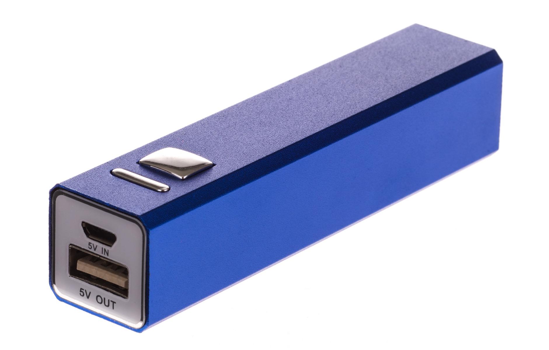 GreyLime Power Square, 2600 mAh powerbank, Blå