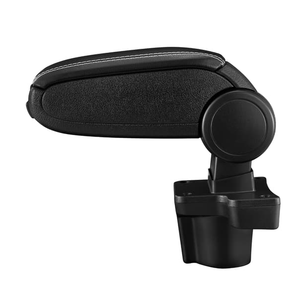 [pro.tec]® Armlæn til Mazda 2 (2014-) DJ - kunstlæder - sort med hvid søm