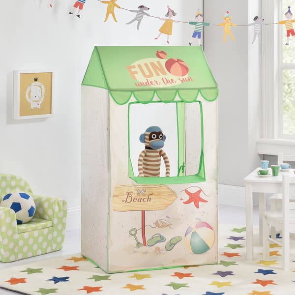 [casa.pro]® Barntält / Lektält-för inom/utomhusbruk-Stuga-120x65x45 cm