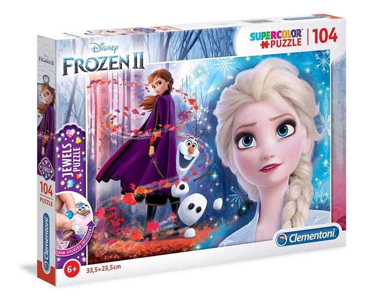Bild av Frost 2, Jewels Pussel 104 bitar Frozen II