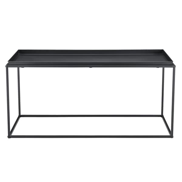 [en.casa]® Sofabord / Sideboard Ulla-metal-47x100x50cm-modstandsdygtig mod ridser-sort-matt