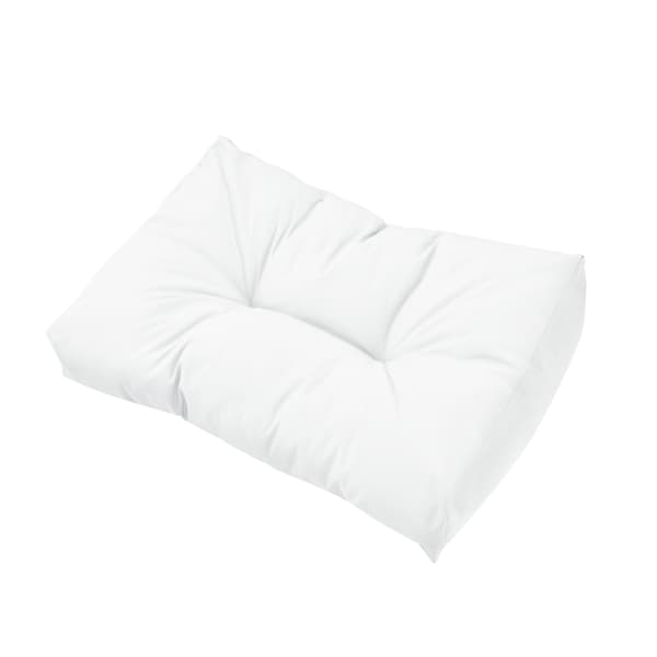 [en.casa]® Rygpude til europallesofa - polstrede puder - DIY møbler - hvid