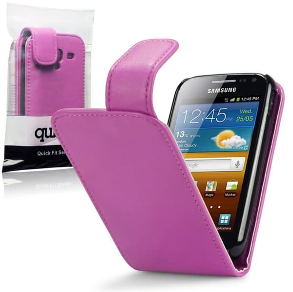 Flipväska i8160 Galaxy Ace 2 Hot Pink