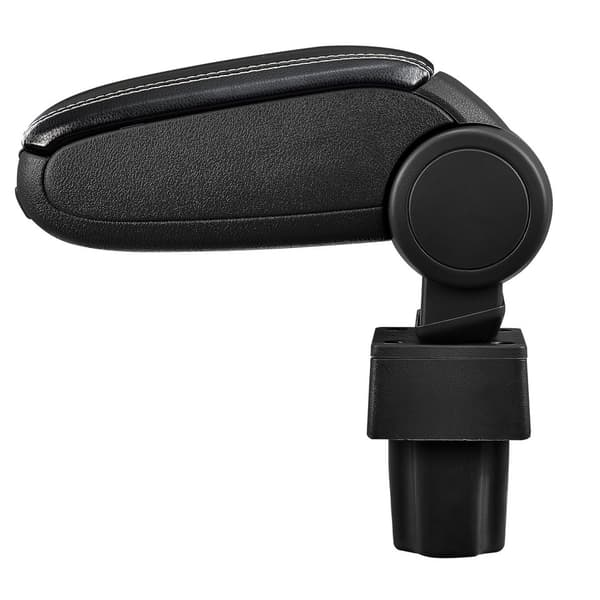[pro.tec]® Armlæn til Opel Astra G (1998-2004) - kunstlæder - sort med hvid søm