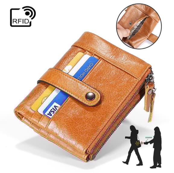 Dubbel Stöldskydds Plånbok RFID - 15st kort -3 Färger