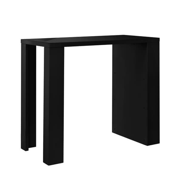 [en.casa]® Elegant barbord med hyllor - Svart