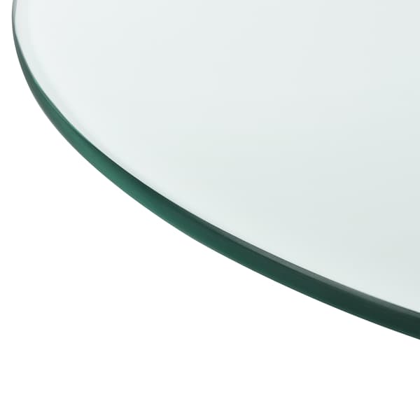 [neu.haus]® Bordskkiva av härdat glas-Ø90cm-rund