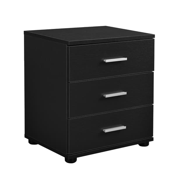[en.casa]® Sängbord / Avlastningsbord Klovsta-50x45x34cm-svart