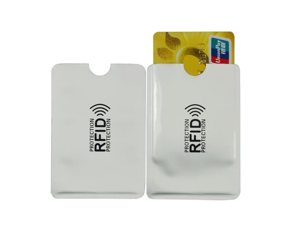 2x RFID-blockerande korthållare