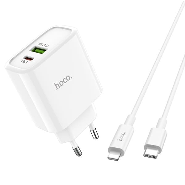 Extremt snabb laddare för iPhone TypeC till Lightning QC 3.0-18W