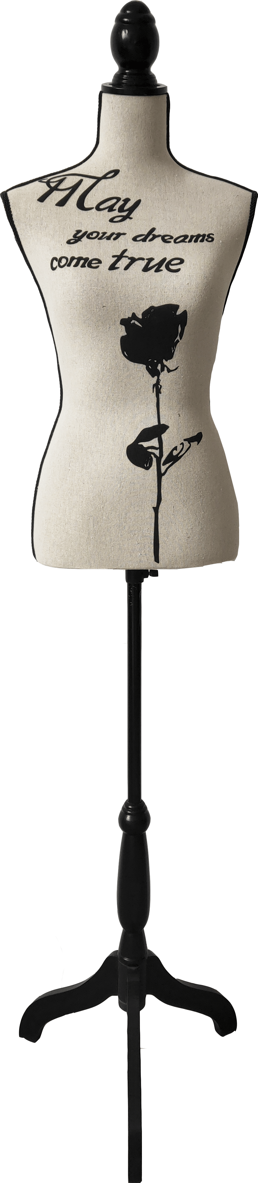 045 Dekorativ mannequin rose
