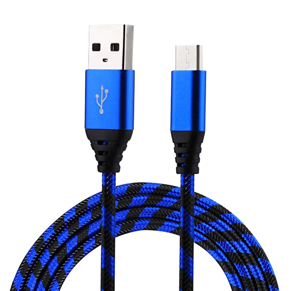 Bild av Randiga USB-C kablar i nylon - 1M