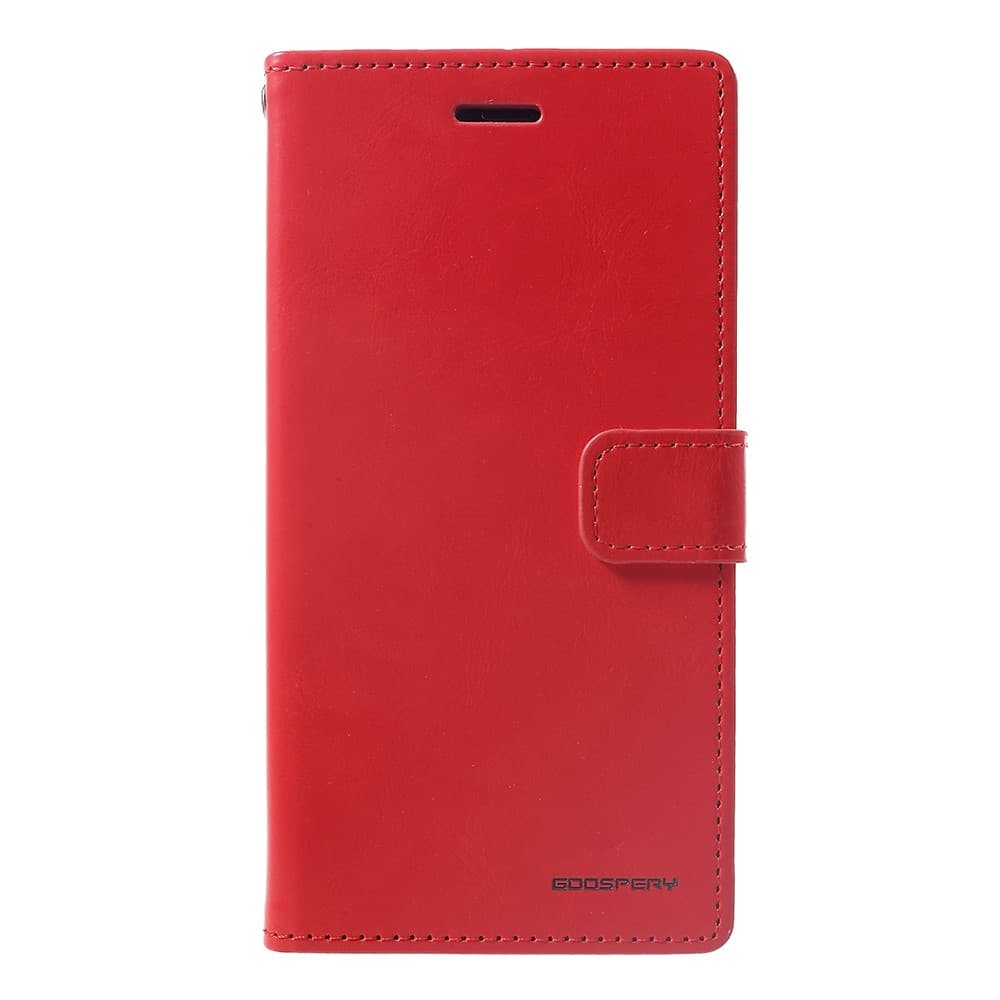 MERCURY GOOSPERY Blue Moon Wallet Cover for iPhone XR - Red