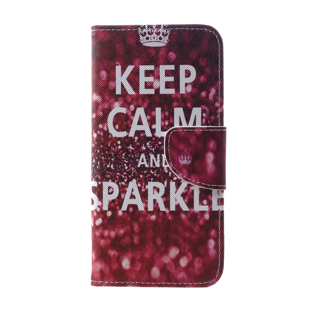 Pattern Wallet Case Samsung Galaxy S10 Plus - Quote Keep Calm and Sparkle