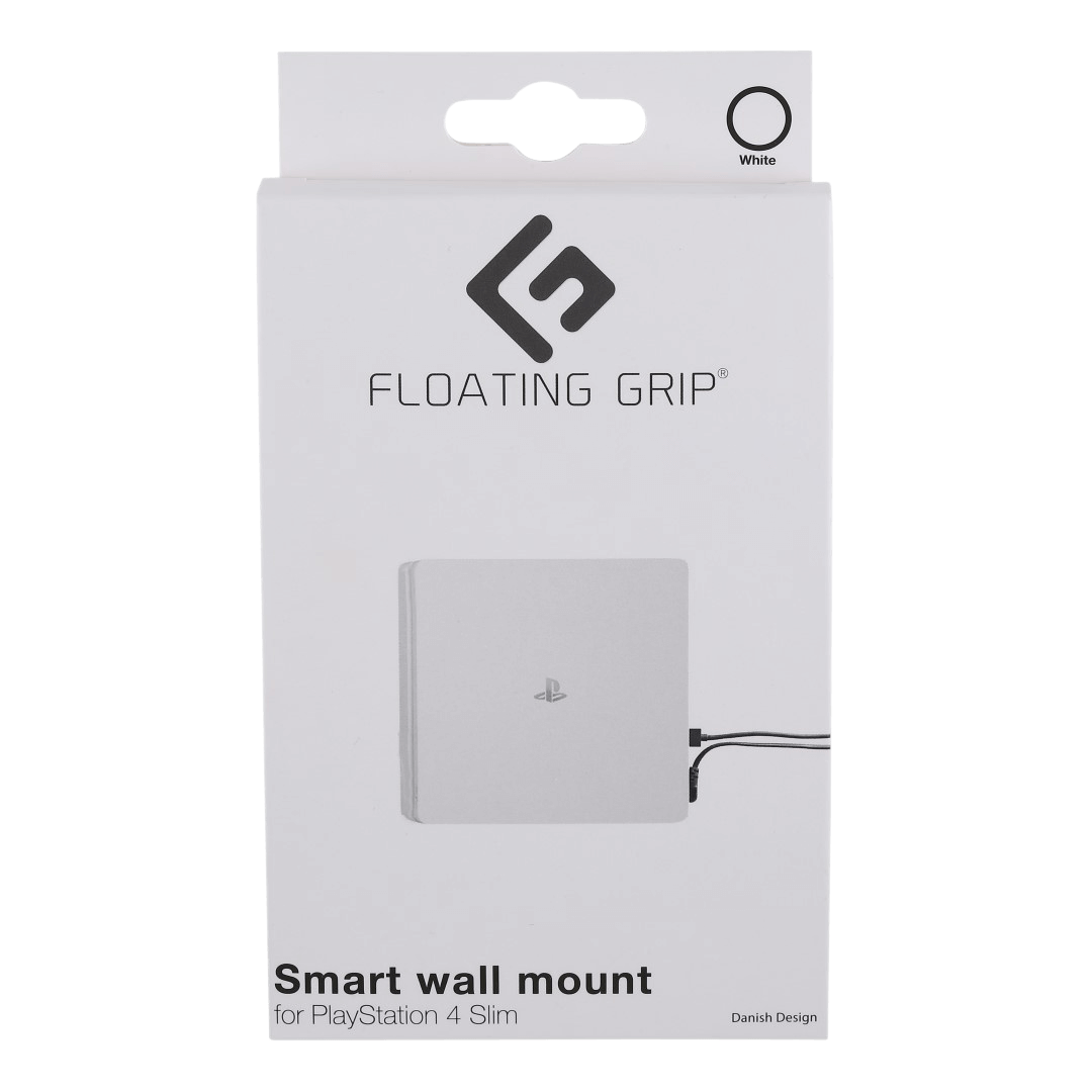 PS4 Slim wall mount White by FLOATING GRIP®
