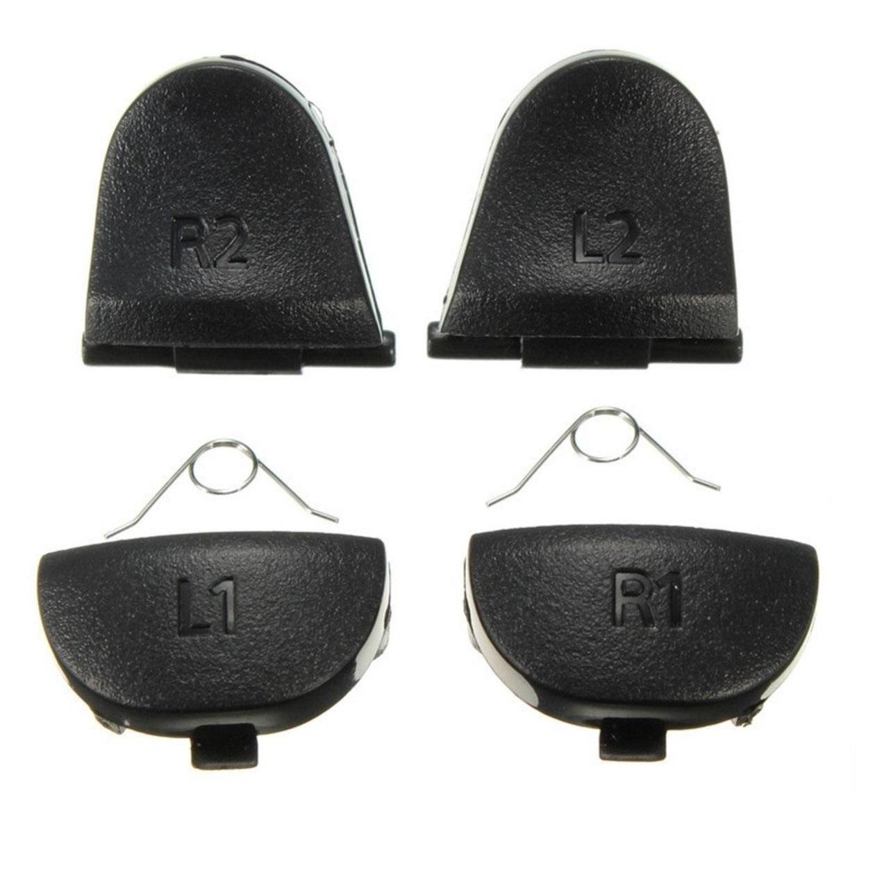 Knapper erstattede Set L1 R1 L2 R2 med fjedre til Playstation 4, PS 4, PS4