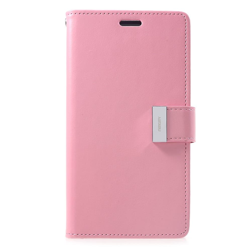 MERCURY GOOSPERY Rich Diary Wallet Case iPhone XR - Pink