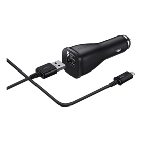 Samsung Billaddare, 2A, 12 24V, 1xUSB port, Micro USB laddkabel, svart Samsung Billaddare, 2A, 12 24V, 1xUSB port, Micro USB laddkabel, svart