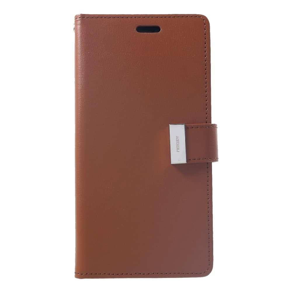MERCURY GOOSPERY Rich Diary Wallet Case iPhone XS Max - Brown