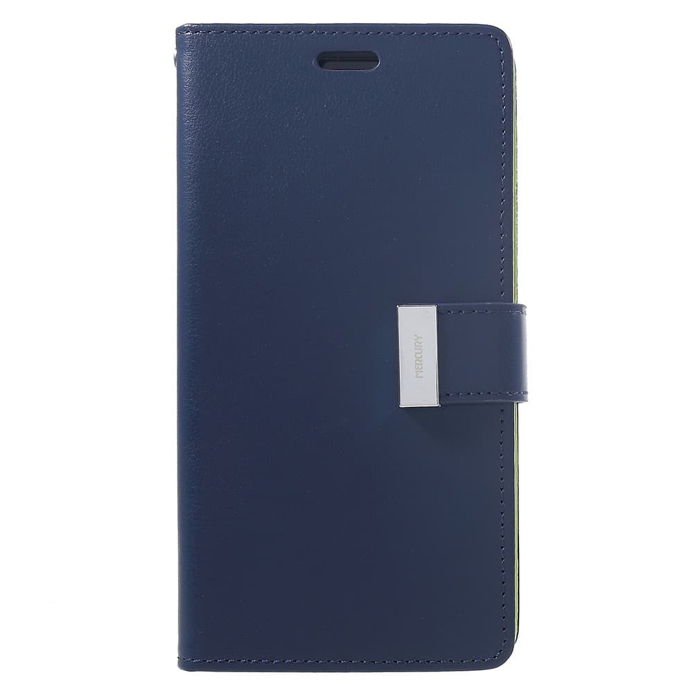 MERCURY GOOSPERY Rich Diary Wallet Case iPhone XR - Dark Blue