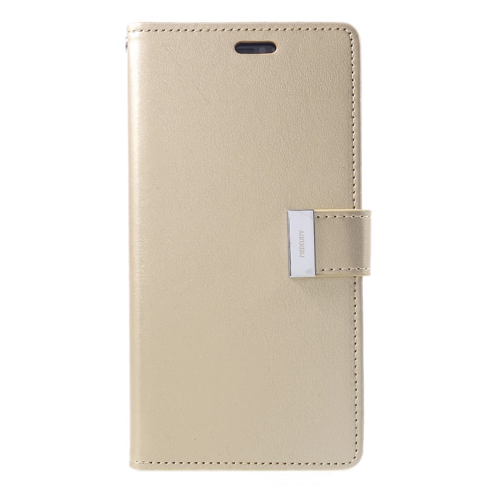 MERCURY GOOSPERY Rich Diary Wallet Case iPhone XS Max - Gold