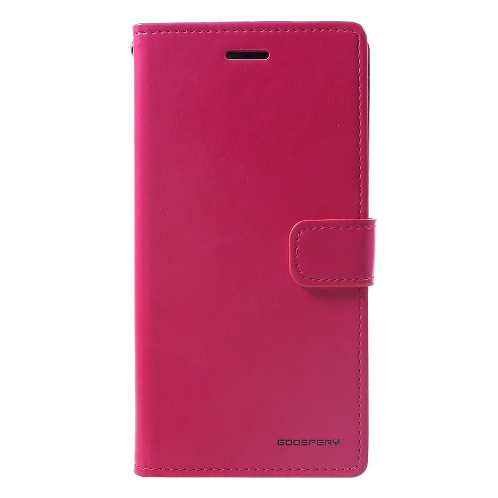 MERCURY GOOSPERY Blue Moon Wallet Cover for iPhone XR - Hot Pink