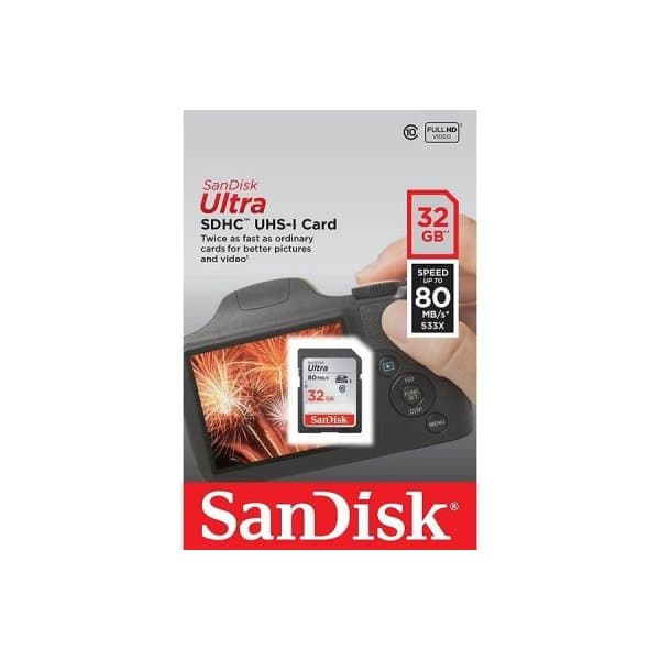 SANDISK Minneskort SDHC Ultra 32GB UHS-I Class10