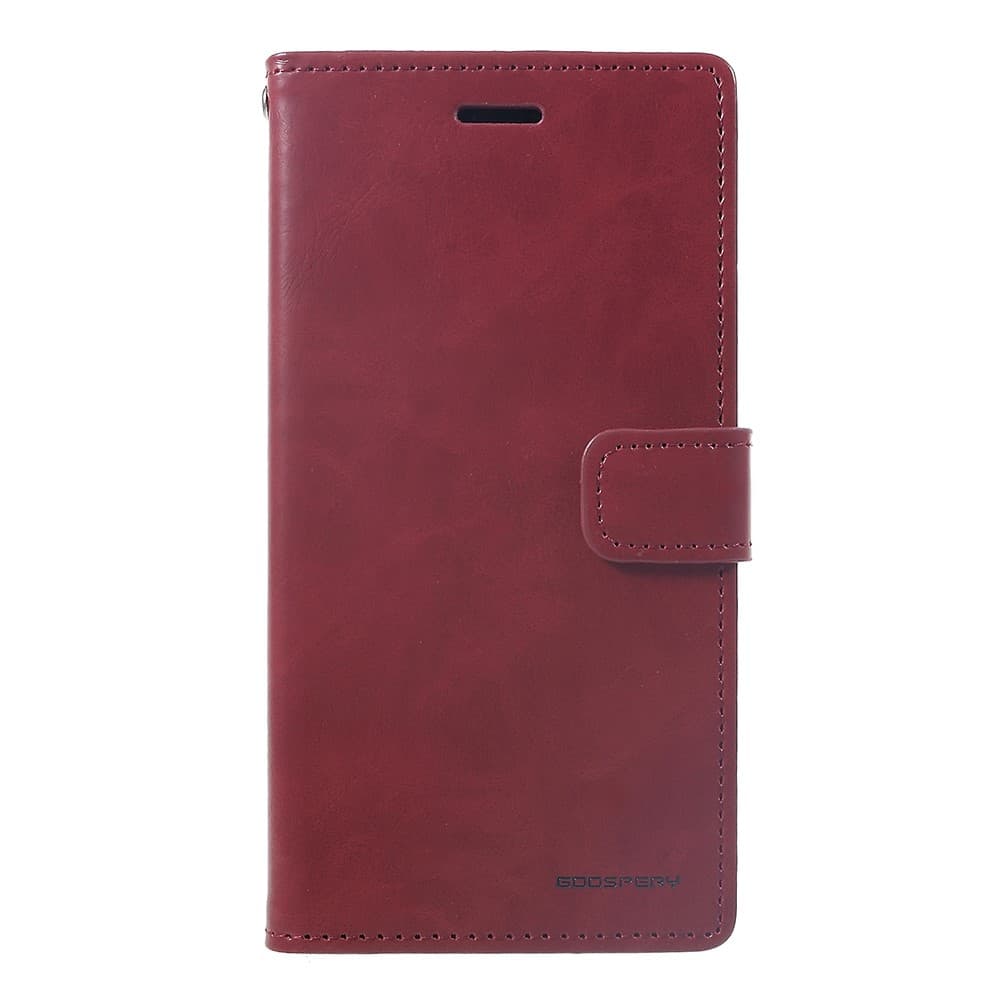 MERCURY GOOSPERY Blue Moon Wallet Cover for iPhone XR - Wine