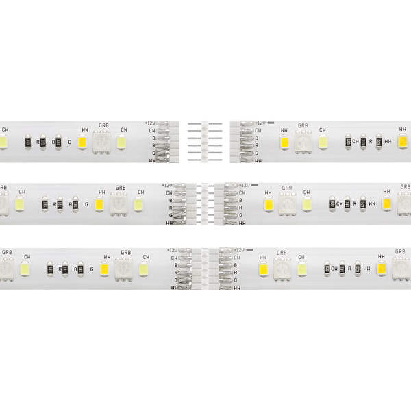 DELTACO SMART HOME LED-list, RGB, 2700K-6500K, 3m, WiFi 2,4GHz, vit