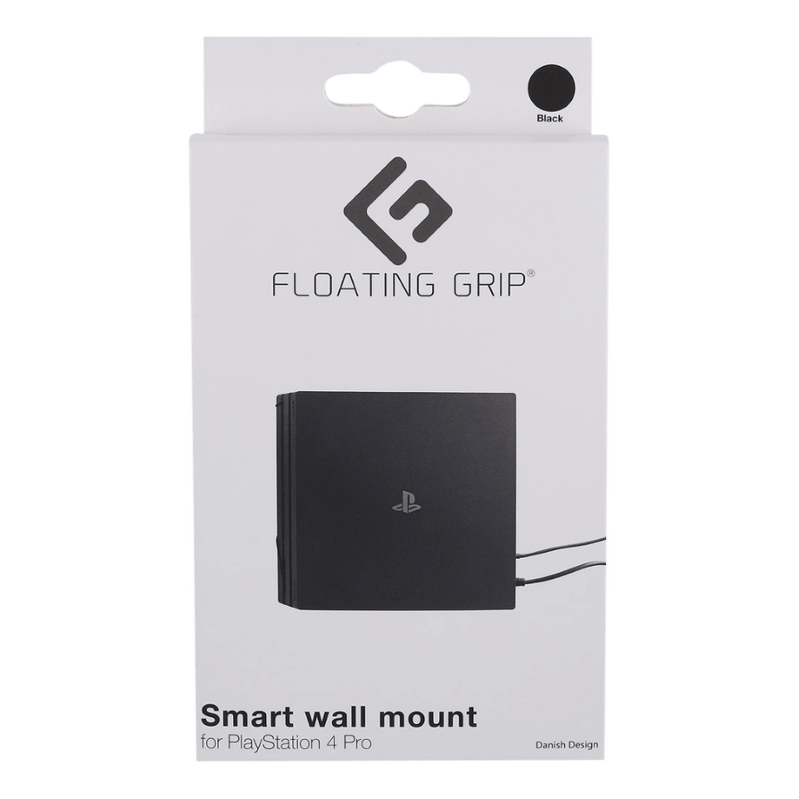 PS4 Pro wall mount Black by FLOATING GRIP®
