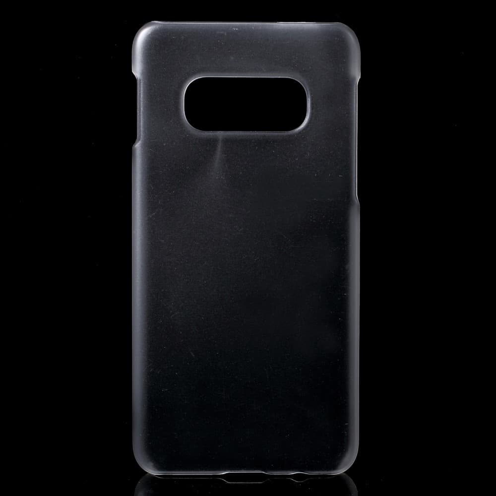 Rubberized Hard Plastic Phone Cover for Samsung Galaxy S10e - Transparent