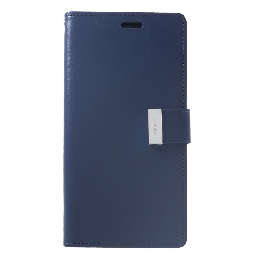 MERCURY GOOSPERY Rich Diary Wallet Case iPhone XS Max - Dark Blue