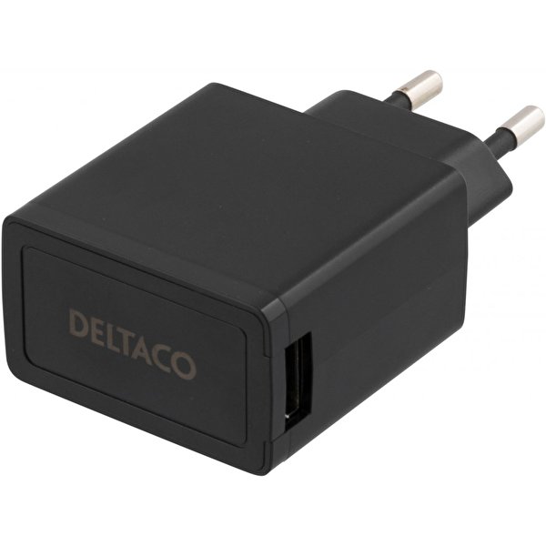 DELTACO Väggladdare micro USB 2.1A Svart 1m DELTACO Väggladdare micro USB 2.1A Svart 1m