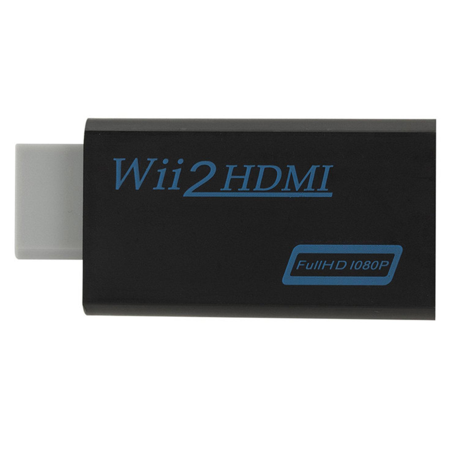 Wii til HD HDMI-adapter til Nintendo Wii, HD-konverter, 3,5 mm lyd