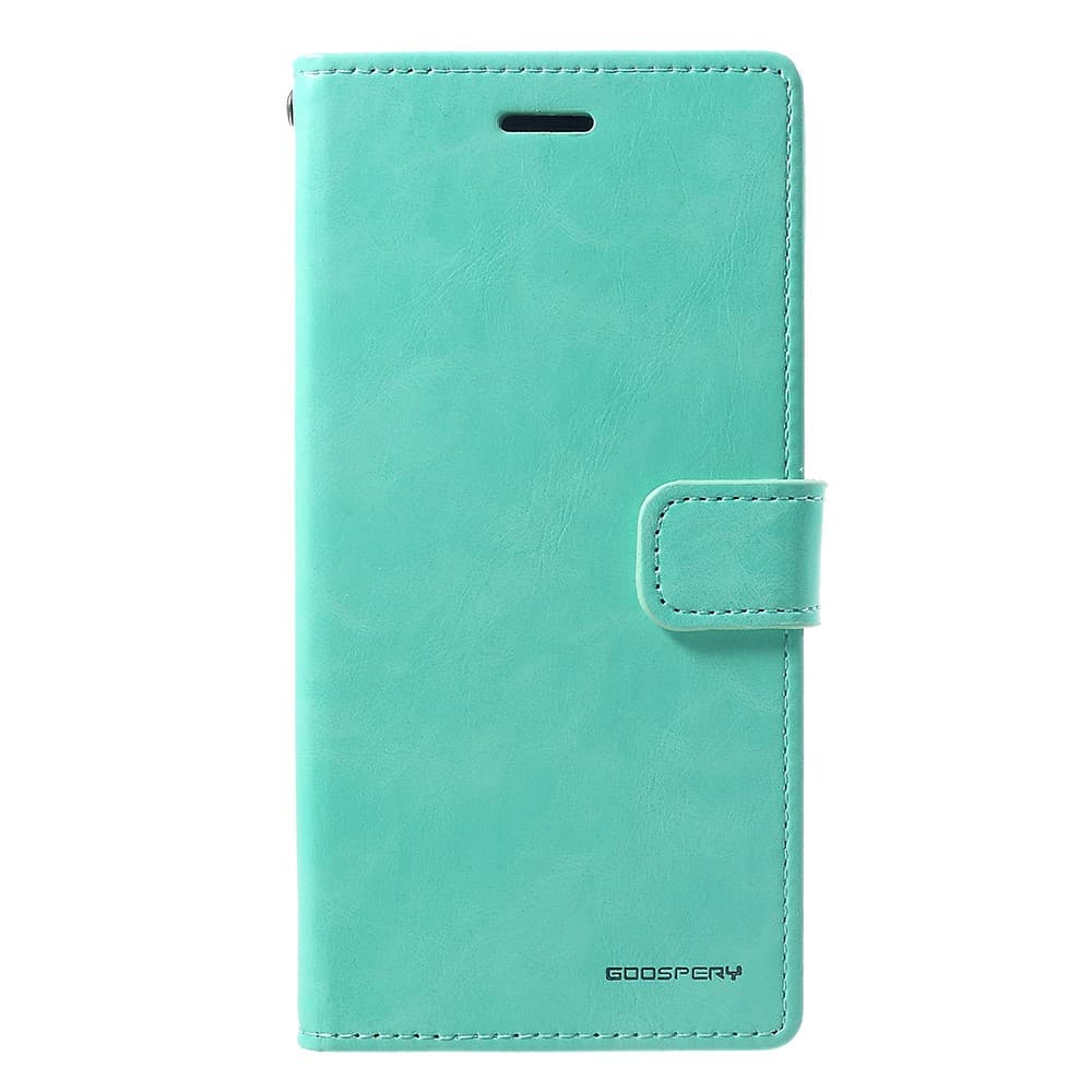 MERCURY GOOSPERY Blue Moon Wallet Cover for iPhone XR - Mint