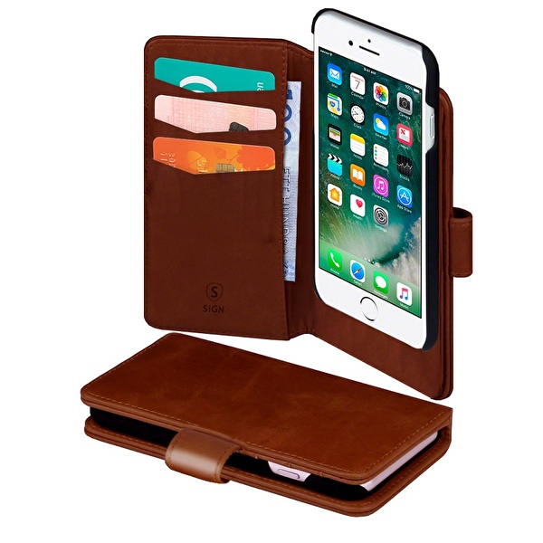 Bild av SiGN Plånboksfodral 2-in-1 för iPhone 6/6S/7/8 Plus - Brun