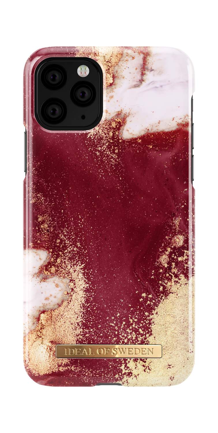 iDeal Of Sweden iPhone 11 Pro Case - Golden Burgundy Marble