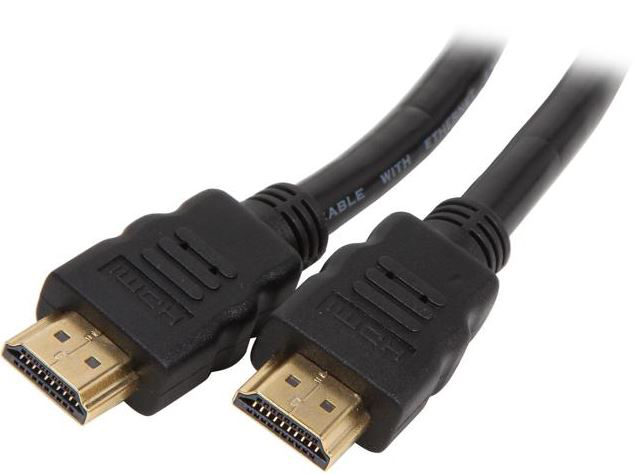 Bild av HDMI kabel 10m, rund, guldpläterad, 1.4, 51824