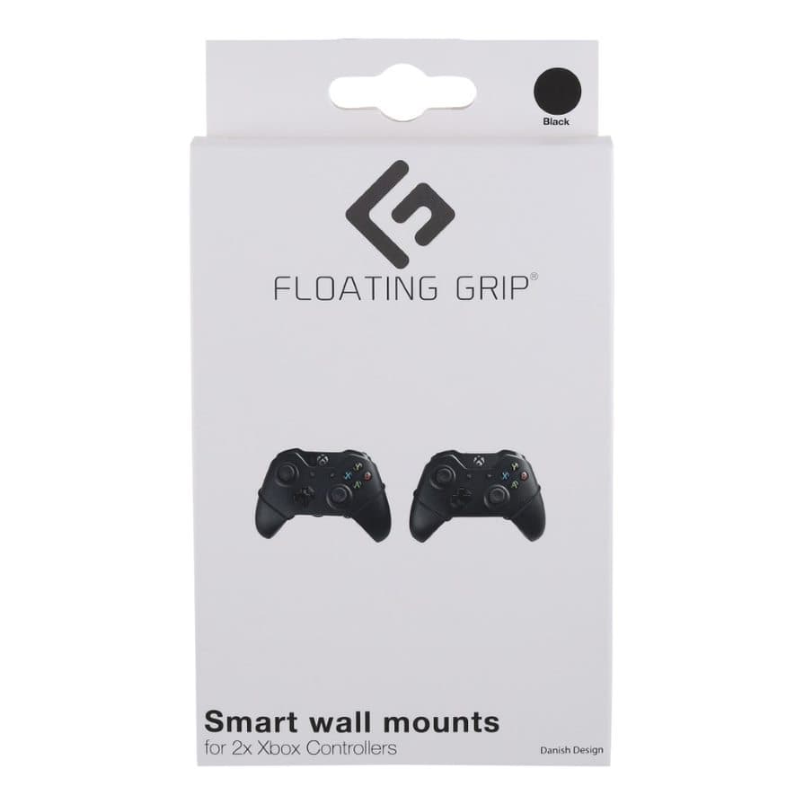 2x Xbox controller wall mounts Black by FLOATING GRIP®